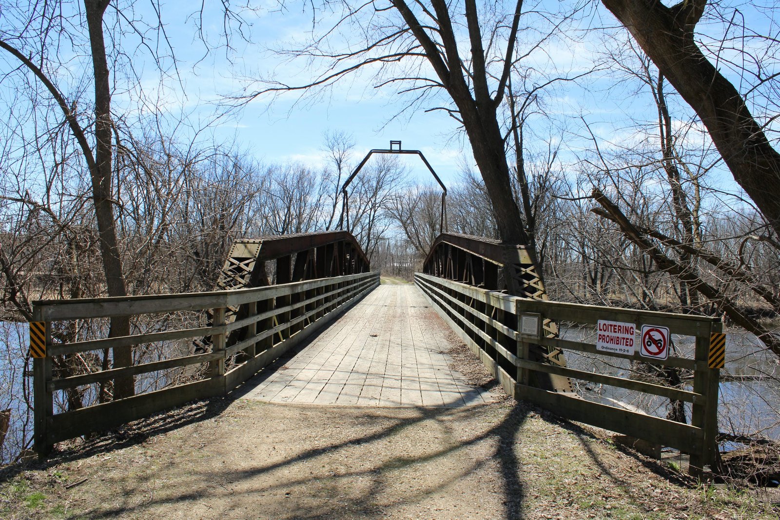 Looking south